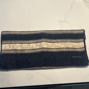 Valeri Black and Cream Floral Scarf